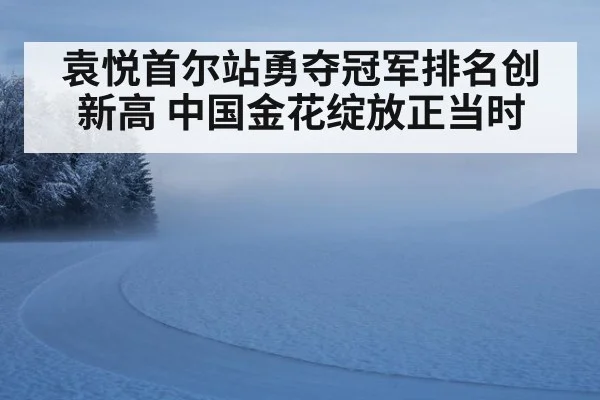 袁悦首尔站勇夺冠军排名创新高 中国金花绽放正当时